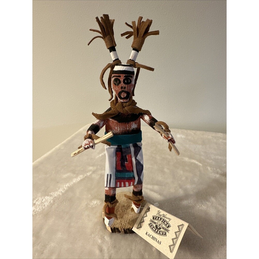 Vintage Kachina Doll “Clown” Native American Navajo Certificate Authenticity